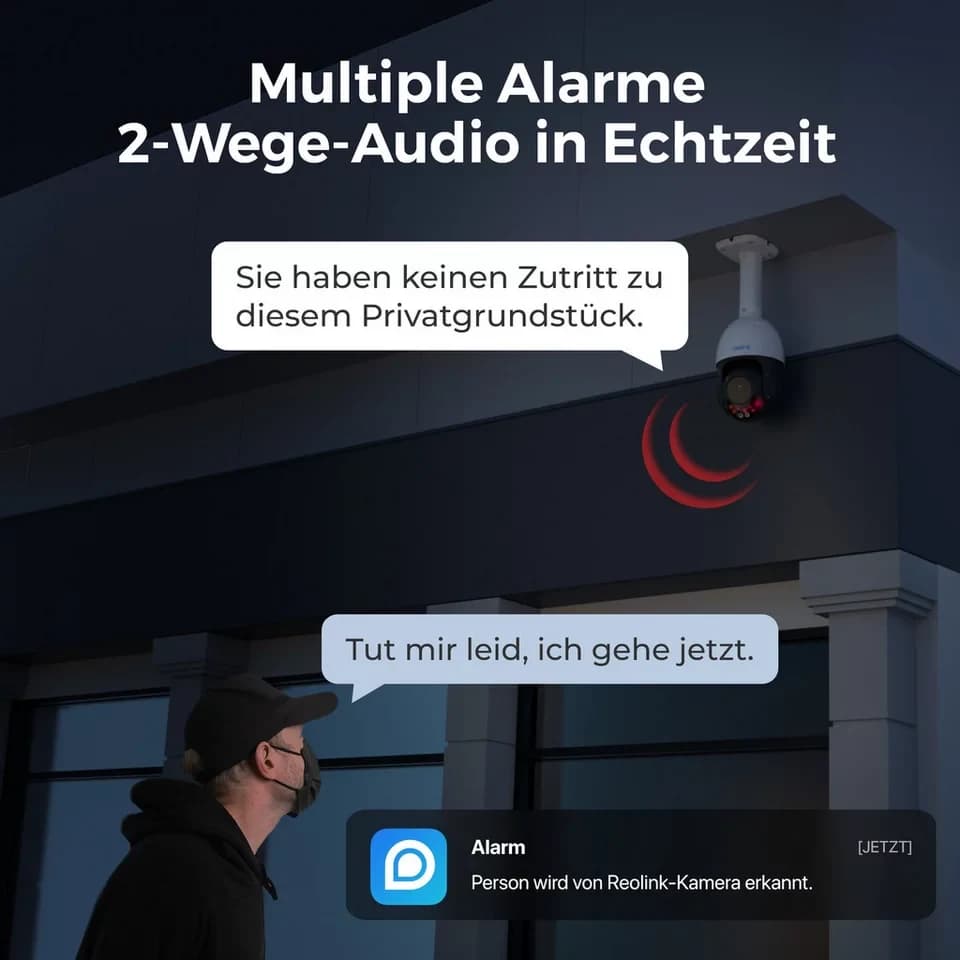Reolink Überwachungskamera RLC-823S2 - 4K PTZ PoE-Kamera (Außenbereich, 4K UHD, 16X Optischer Zoom, 360° Auto-Tracking, Farbnachtsicht) - Thumbnail 7