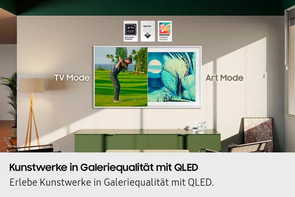 Samsung GQ65LS03FAU QLED-Fernseher (163 cm/65 Zoll, 4K Ultra HD, Smart-TV, The Frame, Mattes Display, Art Mode, Rahmen austauschbar, Dolby Atmos) - Thumbnail 7
