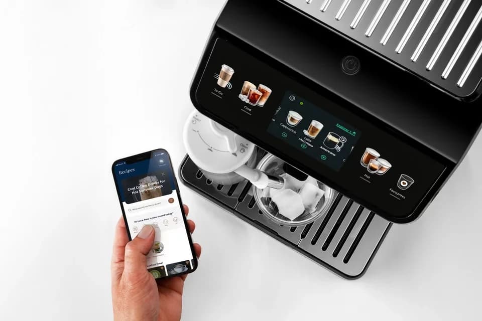 De'Longhi Kaffeevollautomat Eletta Explore ECAM450.55.S - 40 Rezepte, heißer & kalter Milchschaum, 3,5" Touch-Display, herausnehmbare Brühgruppe, einstellbarer Mahlgrad - Thumbnail 5