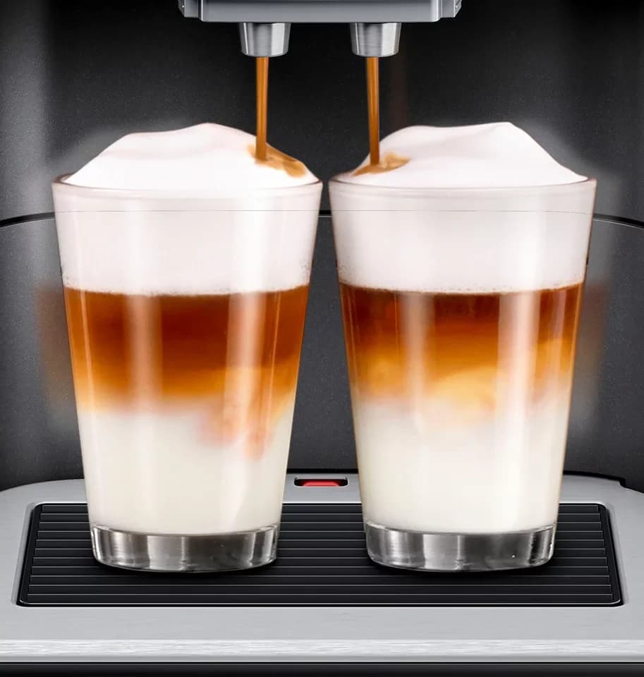 SIEMENS Kaffeevollautomat EQ6 plus s400 TE654509DE, Doppeltassenfunktion, Keramikmahlwerk, viele Kaffeespezialitäten, automatische Dampfreinigung, saphirschwarz - Thumbnail 3