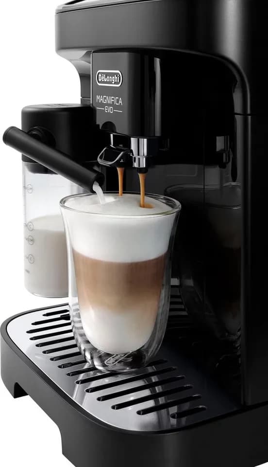 De'Longhi Kaffeevollautomat Magnifica Evo ECAM290.51.B - Espresso, Kaffee, Latte Macchiato und Tee, LatteCrema Milchsystem, My-Funktion, automatische Reinigung - Thumbnail 5