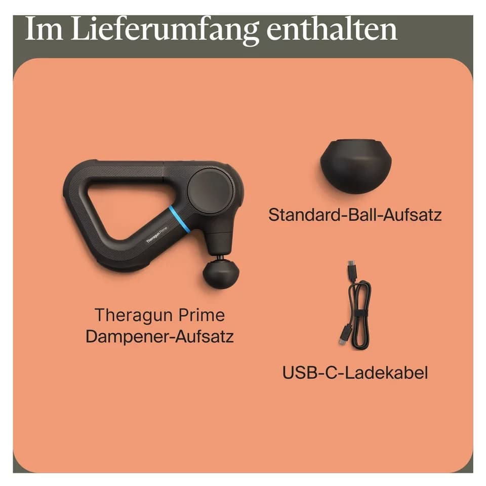 Therabody Massagepistole Theragun Prime (6.Generation), robusten, stoßfesten Design, Schmerzen lindern, Flexibilität & Leistung steigern, Regeneration - Thumbnail 10