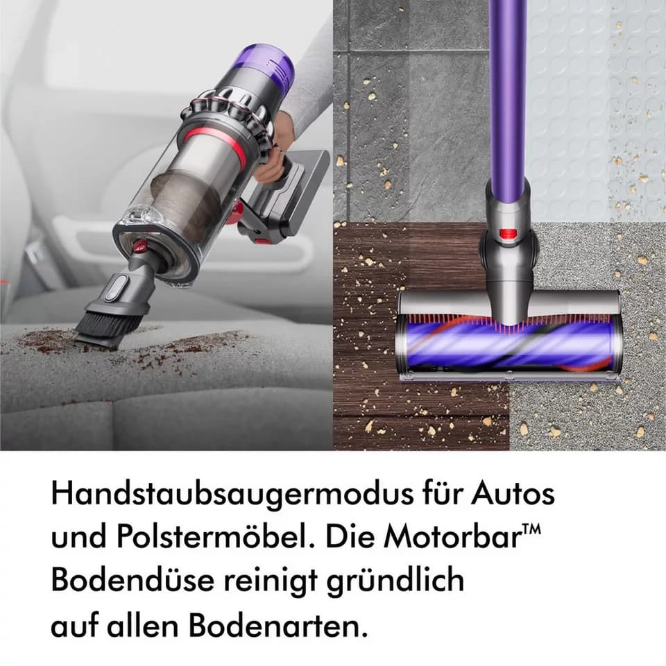 DYSON Akku-Hand-und Stielstaubsauger Dyson V11ᵀᴹ Advanced, 545 W, beutellos, Haarentwirrungstechnologie, keinen Saugkraftverlust - Thumbnail 9