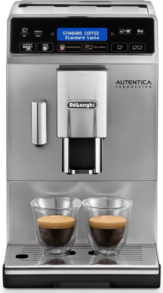 De'Longhi Kaffeevollautomat Autentica Cappuccino ETAM29.660.SB - Superkompakt - nur 19,5 cm breit, LatteCremaMilchsystem, Kegelmahlwerk 13-stufig, automatische Reinigung - Thumbnail 2