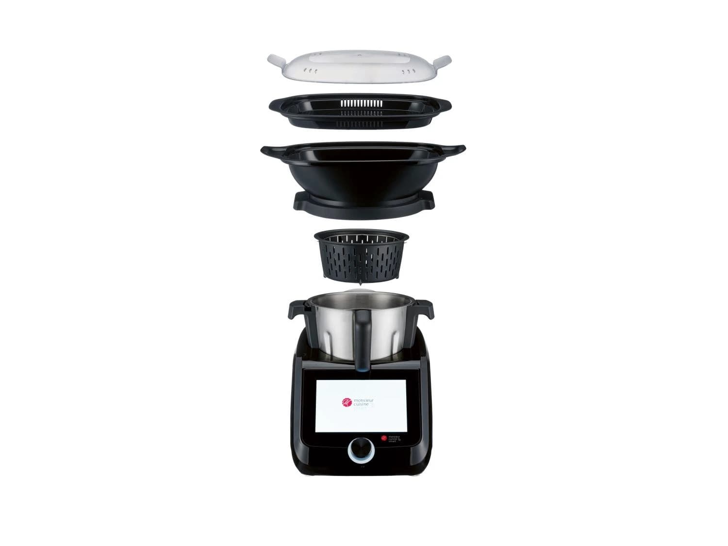 SilverCrest Monsieur Cuisine smart »SKMS 1200 C1« Küchenmaschine mit Kochfunktion, schwarz - Thumbnail 4