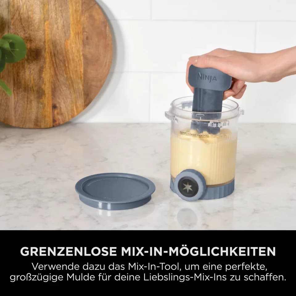 NINJA Eismaschine Ninja CREAMi Scoop & Swirl 13-in-1 Softeis- und Eismaschine NC702EU, 0,48 l, proteinreiche Leckereien mit weniger als 150 kcal - Thumbnail 9