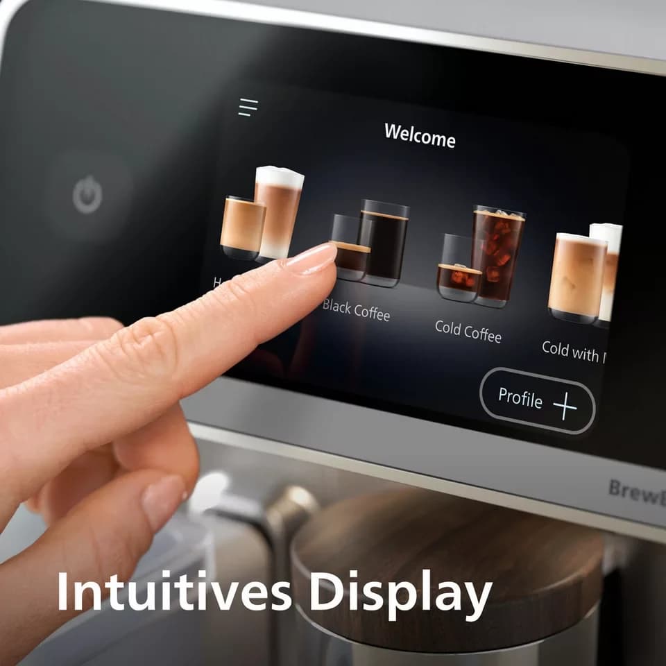 Philips Kaffeevollautomat EP8757/20 8000 Series LatteGo Pro Café Aromis, 50 Getränke (heiß oder eisgekühlt), LatteGo Pro-Milchsystem, BrewExtract Technologie, appfähig - Thumbnail 6