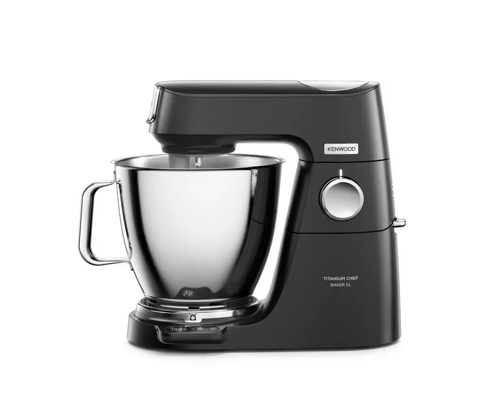 KENWOOD Küchenmaschine Titanium Chef Baker XL KVL85.004BK, EasyWeigh™-Waage, 1200W, schwarz, 1200 W, 7 l Schüssel, 3-teiliges Patisserie-Set, Flexi-Element, 5l & 7l Rührschüssel, Spatel - Thumbnail 2