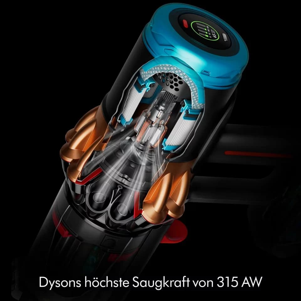 DYSON Akku-Hand-und Stielstaubsauger V16 (DS60) Piston Animal, 900W, bis zu 70 Minuten Laufzeit, 900 W, Haarentwirrungstechnologie - Thumbnail 3