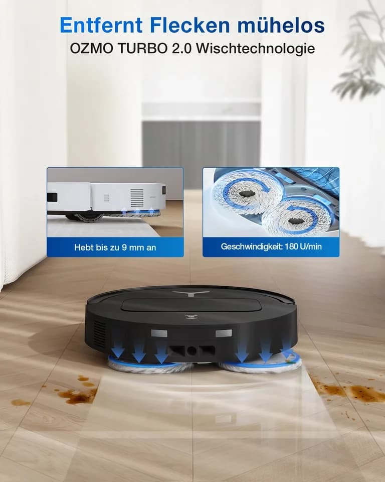 ECOVACS Saugroboter mit Wischfunktion, DEEBOT T50 OMNI Gen2, mit Beutel - Thumbnail 5
