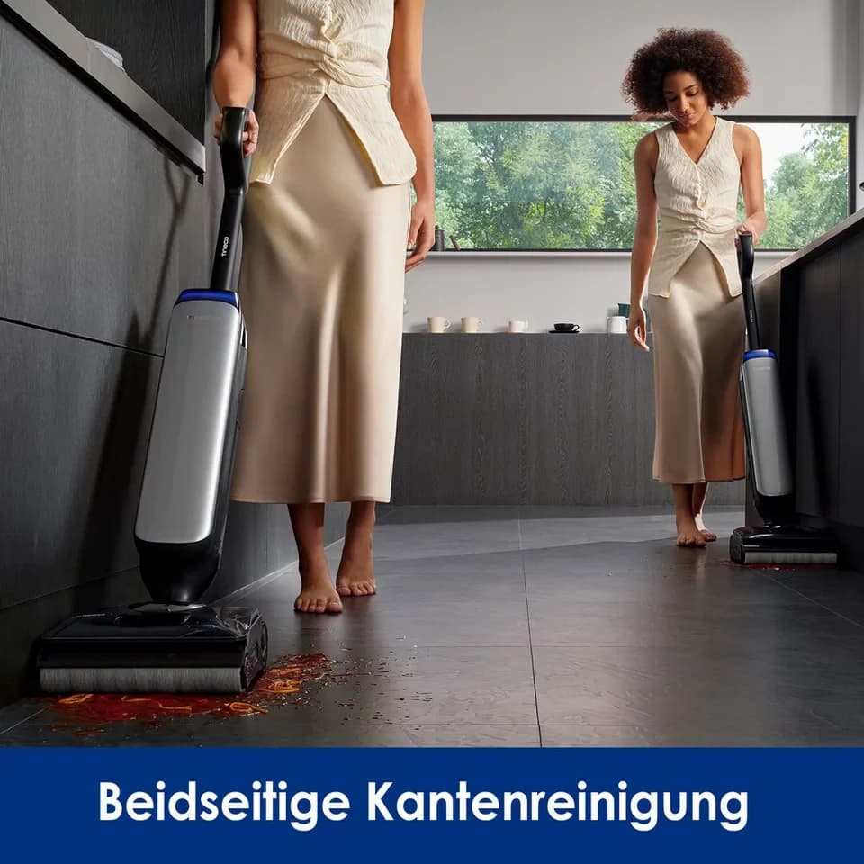 Tineco Nass-Trocken-Sauger Floor One S9 Artist Premium, 180° Grad Neigungswinkel, Selbstantrieb, 230 W, beutellos, 50 Min Akku, Automatische Anpassung der Saugleistung, Selbstreinigung - Thumbnail 7