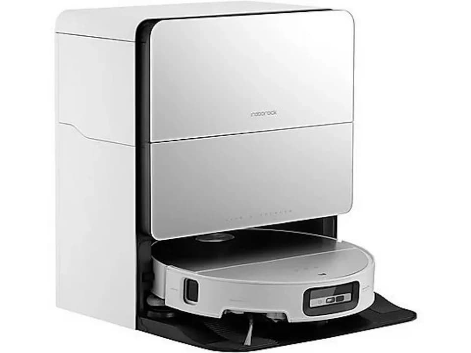 Roborock Nass-Trocken-Saugroboter Roborock Saros 10 Saugroboter mit Dual Anti-Tangle System & Dock Weiß, mit Beutel, AdaptiLift™ Chassis als Branchenpremiere