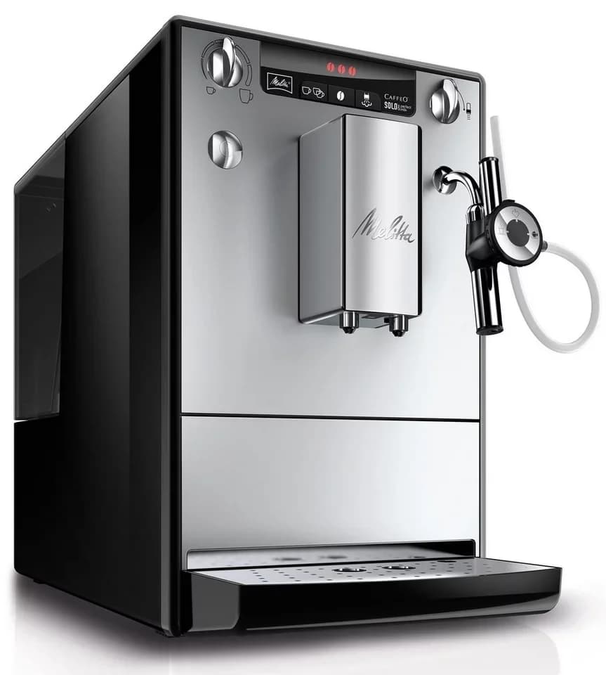 Melitta Kaffeevollautomat Solo® & Perfect Milk E957-203, silber/schwarz, Café crème&Espresso per One Touch, Milchsch&heiße Milch per Drehregler - Thumbnail 6
