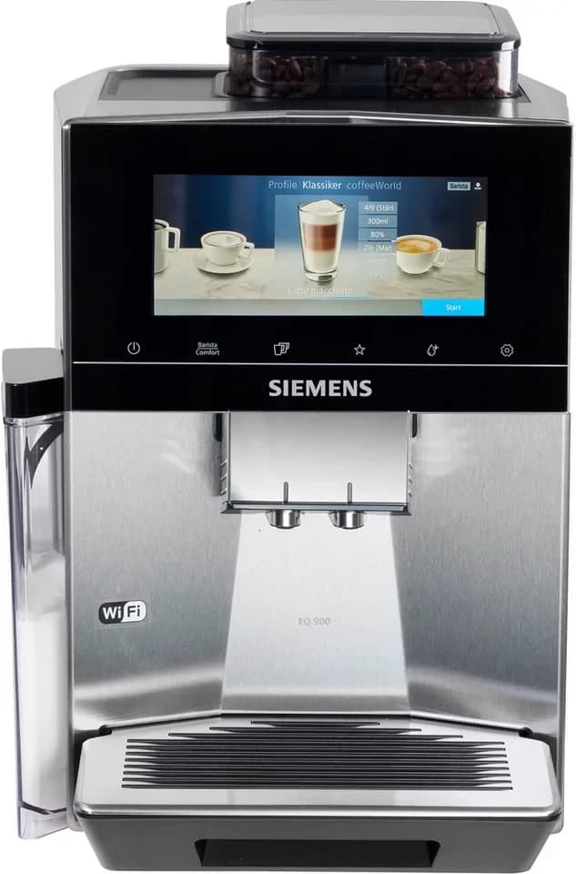 SIEMENS Kaffeevollautomat EQ900 TQ903D43, intuitives 6,8" TFT-Display, Geräuschreduzierung, App-Steuerung, Barista-Modus, AromaSelect, 3 Profile, edelstahl - Thumbnail 8