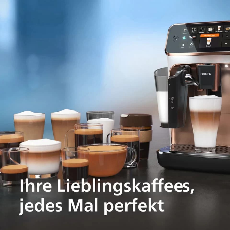 Philips Kaffeevollautomat EP5443/70 5400 Series, 12 Kaffeespezialitäten, LatteGo Milchsystem und 4 Benutzerprofilen - Thumbnail 5
