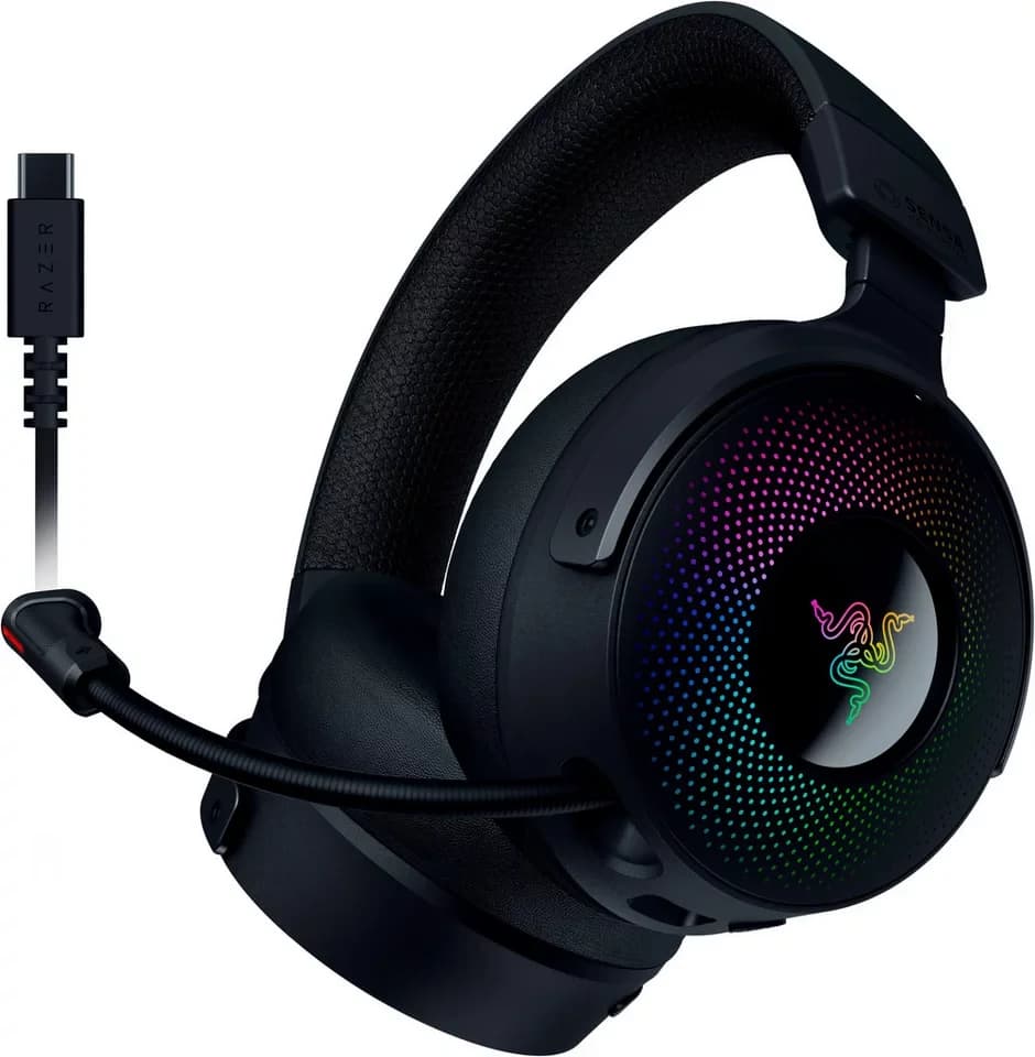 RAZER Kraken V4 Pro Gaming-Headset (Mikrofon abnehmbar, Stummschaltung, Wireless, Bluetooth) - Thumbnail 3