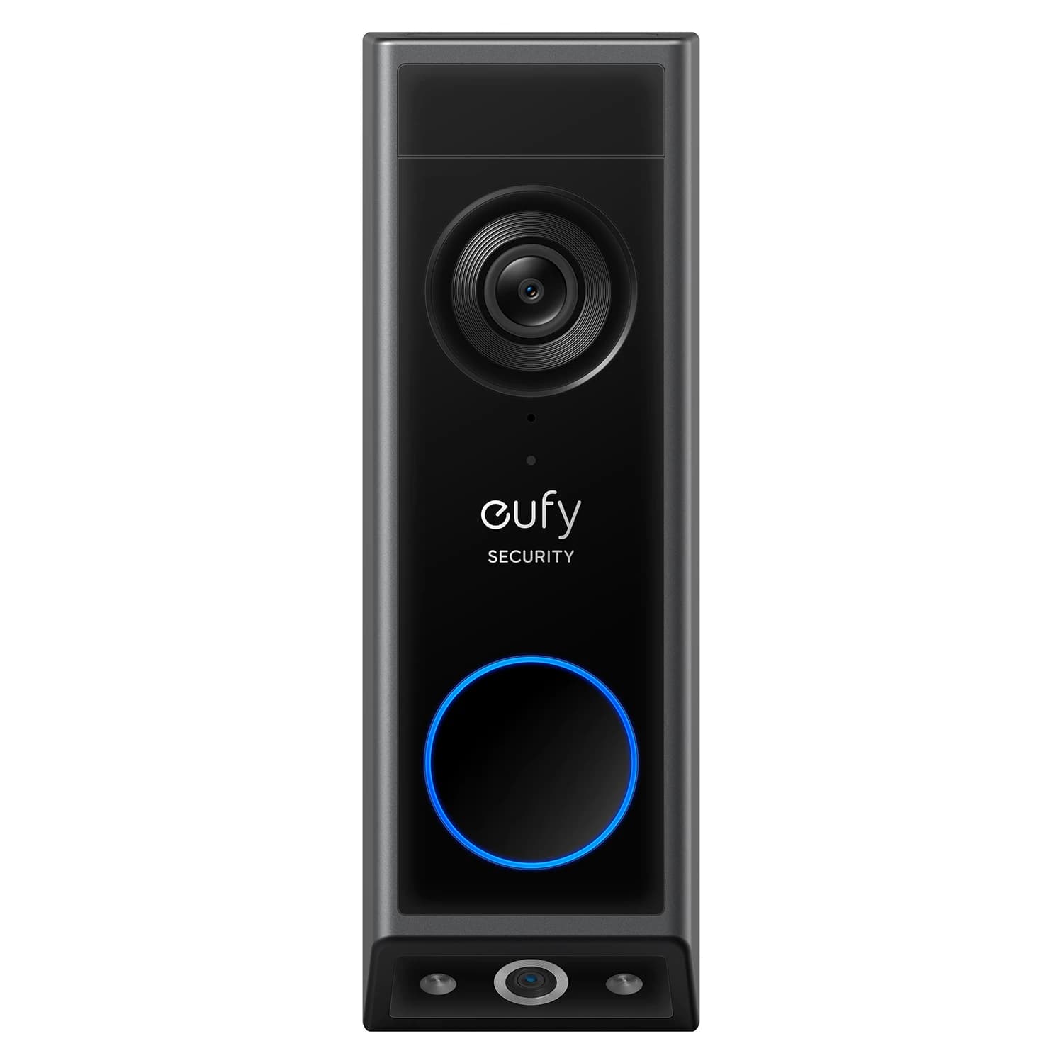 eufy Security Video Doorbell E340 (Akkubetrieb), Video-Türklingel mit Dual-Kamera, 2K Full HD, Farbnachtsicht, Schwarz (T8214)