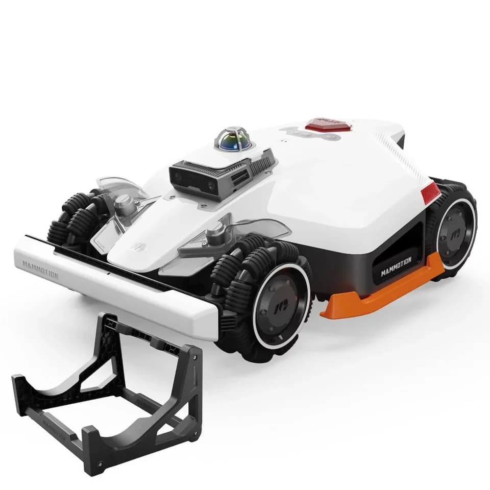 Mammotion Rasenmähroboter LUBA 3 AWD 3000 mit Garage, bis 3000 m² Rasenfläche, (360° LiDAR + Dual-Kamera-KI-Vision + NetRTK), Allradantrieb, Auto-Kartierung, 80% Steigung, 4G Moudel, APP