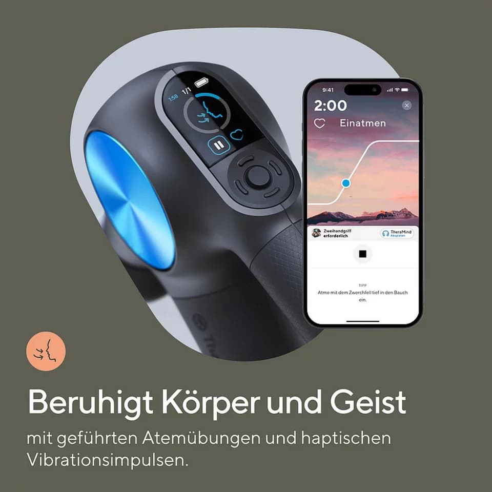Therabody Massagepistole Theragun PRO PLUS, 5 Massageaufsätze, Integrierte LED-Lichttherapie - Thumbnail 3