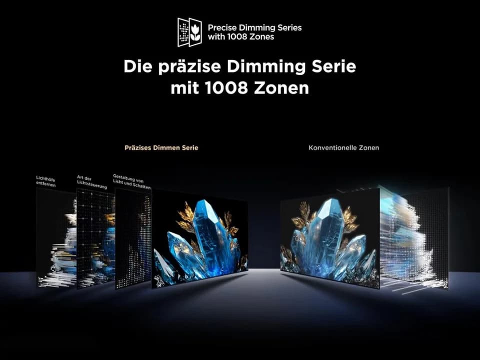 TCL 55C7K LED-Fernseher (139 cm/55 Zoll, 4K Ultra HD, Smart-TV, Google TV, 4K QD-Mini LED, 144Hz, HVA Panel, Dolby Atmos, Google TV) - Thumbnail 5