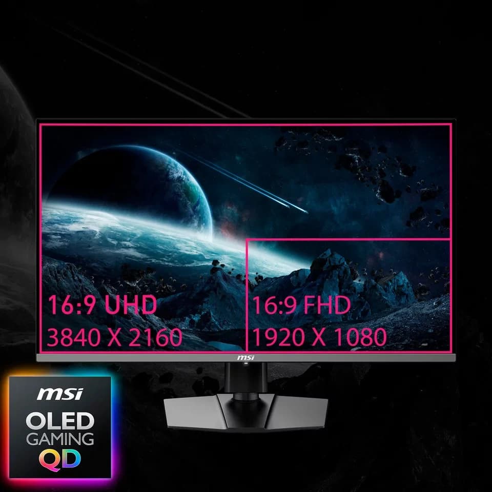 MSI MPG 322URX QD-OLED OLED-Monitor (80 cm/32 ", 3840 x 2160 px, 4K Ultra HD, 0,03 ms Reaktionszeit, 240 Hz, QD-OLED) - Thumbnail 6