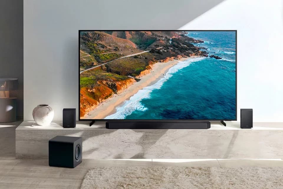 Samsung HW-Q935GF Q-Soundbar Soundbar 9.1.4 (Bluetooth, WLAN (WiFi), 40 W, 9.1.4-Kanal Subwoofer & Rücklautsprecher, Kabellos Dolby Atmos, DTS:X) - Thumbnail 9