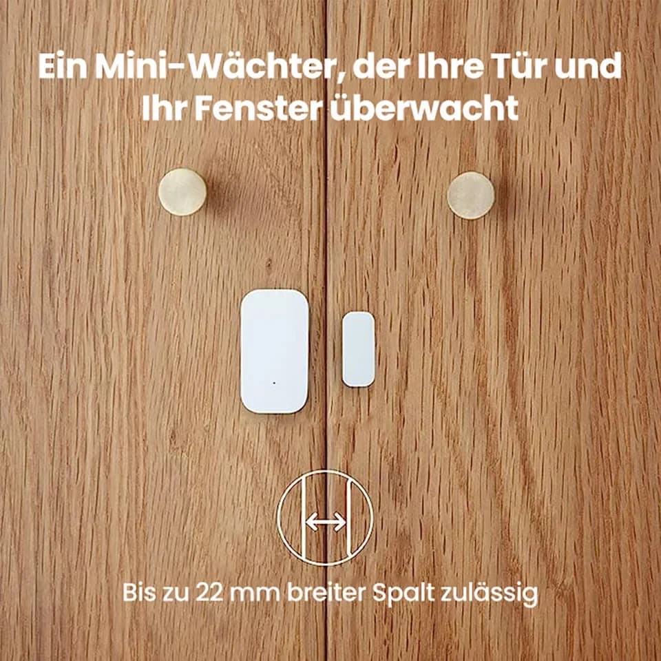 Aqara Tür-/Fensterkontakt T1, Tür-/ Fensteröffnungsmelder (Erkennt in Echtzeit, Echtzeit-Alarm und Mitteilung, Erfordert Zigbee 3.0 Hub, Kompatibel mit HomeKit, Alexa, Detektoren) - Thumbnail 8