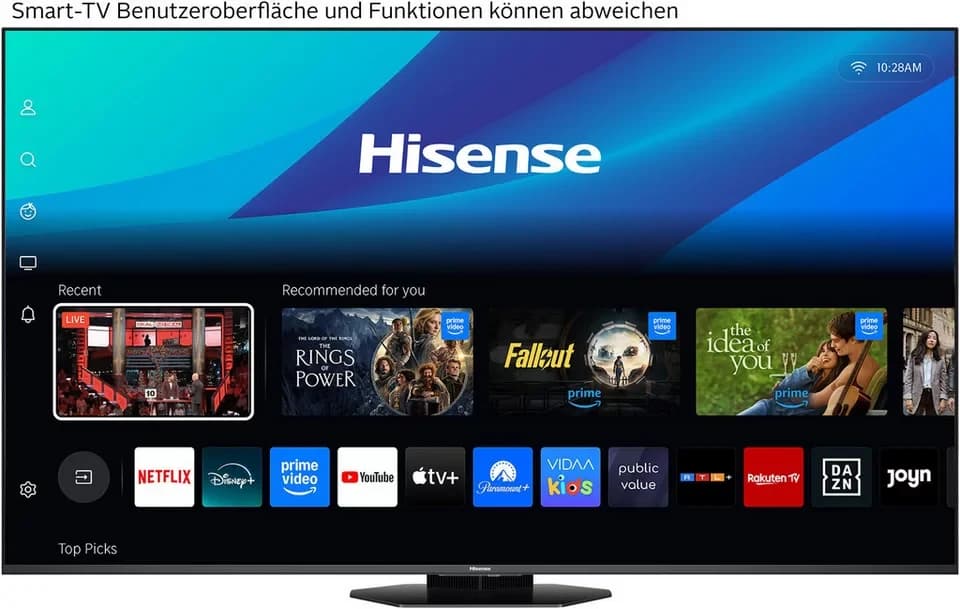 Hisense 75U8Q QLED Mini LED-Fernseher (189 cm/75 Zoll, 4K Ultra HD, Smart-TV, 4K UHD MiniLED Smart TV) - Thumbnail 3