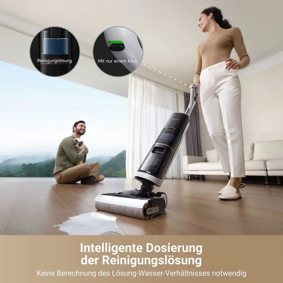 Dreame Nass-Trocken-Sauger Dreame H14pro mit 18.000 Pa Saugkraft, 400 W, Flexible und gründliche 180° Reinigung, schnelle Trocknung der Bürste - Thumbnail 6