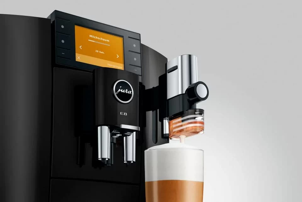 JURA Kaffeevollautomat 15745 E8 (ED), Piano Black, 27 Spezialitäten, WiFi, Hot & Light Brew, Sweet - Thumbnail 6