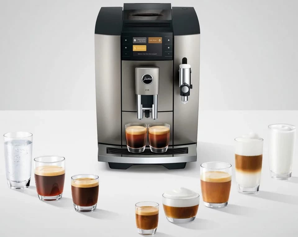JURA Kaffeevollautomat 15712 E8 (ED), Midnight Silver, 27 Spezialitäten, WiFi, Hot & Light Brew, Sweet - Thumbnail 7