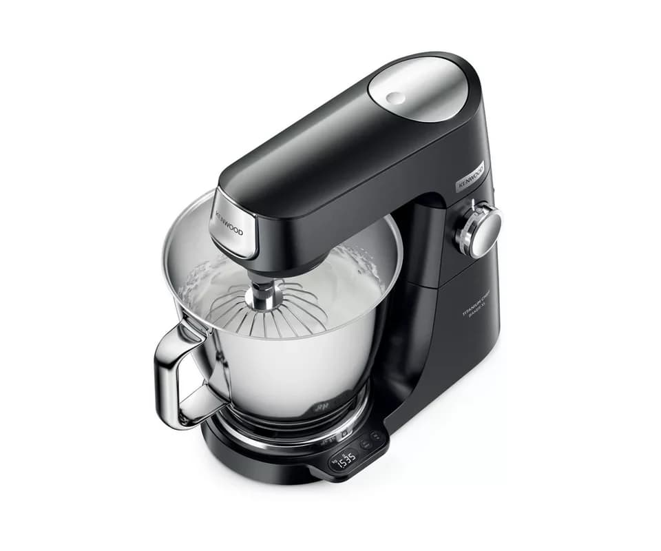 KENWOOD Küchenmaschine Titanium Chef Baker XL KVL85.004BK, EasyWeigh™-Waage, 1200W, schwarz, 1200 W, 7 l Schüssel, 3-teiliges Patisserie-Set, Flexi-Element, 5l & 7l Rührschüssel, Spatel - Thumbnail 3