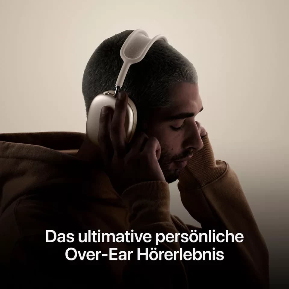 Apple AirPods Max Over-Ear-Kopfhörer (Active Noise Cancelling (ANC), Transparenzmodus, kompatibel mit Siri, Siri, Bluetooth, USB-C) - Thumbnail 5
