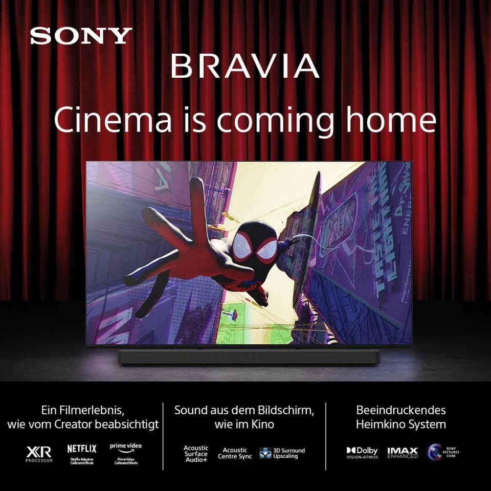 Sony K-77XR80 OLED-Fernseher (195 cm/77 Zoll, 4K Ultra HD, Smart-TV, Google TV, BRAVIA 8, 4K HDR, Dolby Vision, Gaming Funktionen für PlayStation 5) - Thumbnail 7
