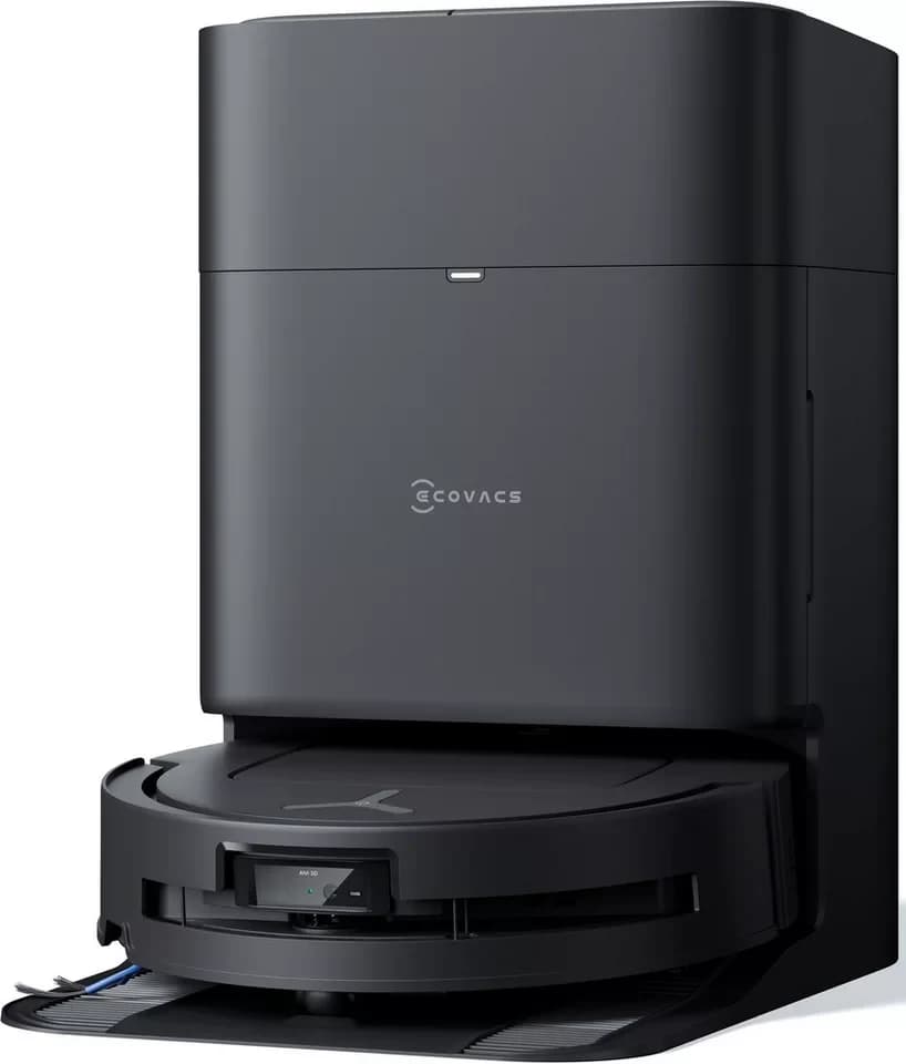 ECOVACS Saugroboter mit Wischfunktion, DEEBOT T80 OMNI, Schwarz, 80 W, und Wischroboter mit Absaugstation