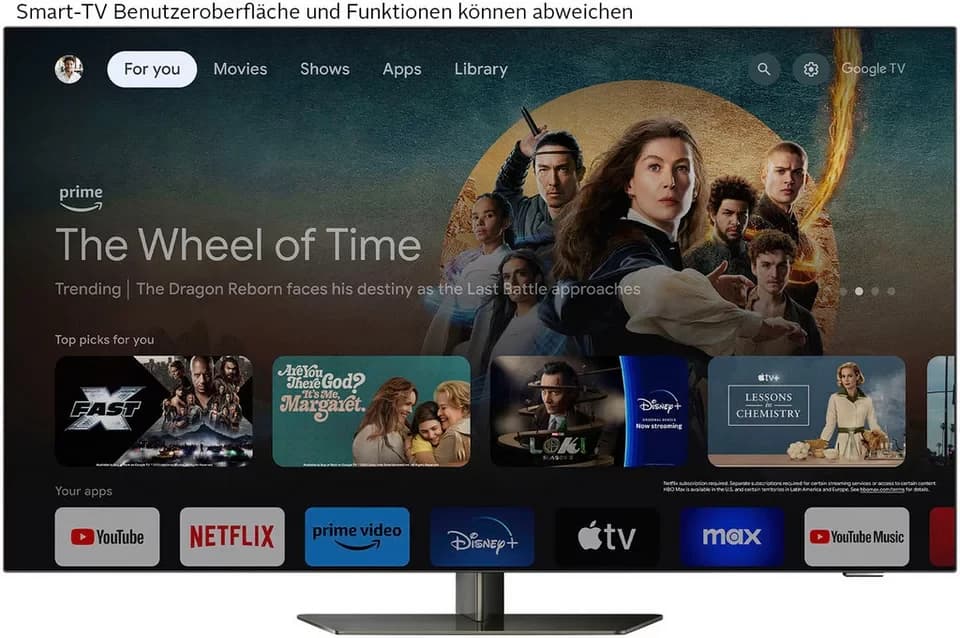 Philips 55OLED809/12 OLED-Fernseher (139 cm/55 Zoll, 4K Ultra HD, Smart-TV, Google TV) - Thumbnail 3
