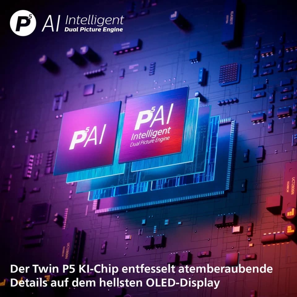 Philips 65OLED950/12 OLED-Fernseher (164 cm/65 Zoll, 4K Ultra HD, Smart-TV, Google TV, Ambilight, P5 AI, Dolby Vision & Atmos, Google TV, High-End Gaming) - Thumbnail 10