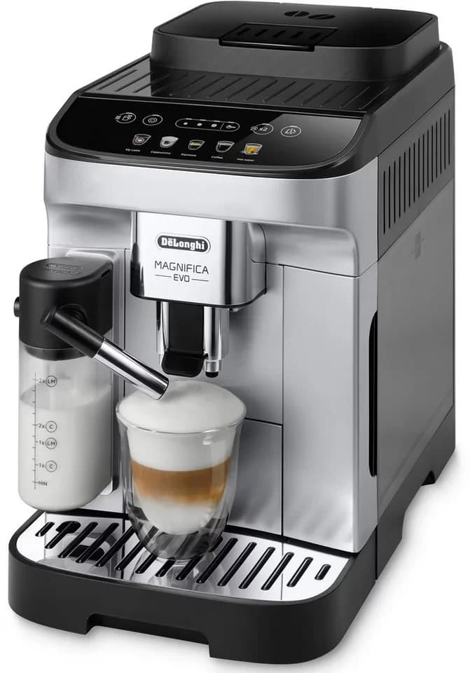 De'Longhi Kaffeevollautomat Magnifica Evo ECAM290.61.SB- 5 Rezepte, perfekter Milchschaum, LatteCrema Milchsystem, automatische Entkalkung und Reinigung