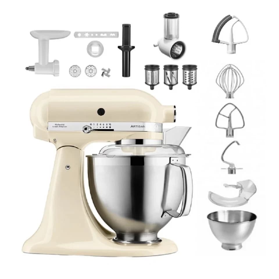 KitchenAid Küchenmaschine KitchenAid 4,8 L 5KSM185 Artisan Küchenmaschine Allrounderset - Thumbnail 4