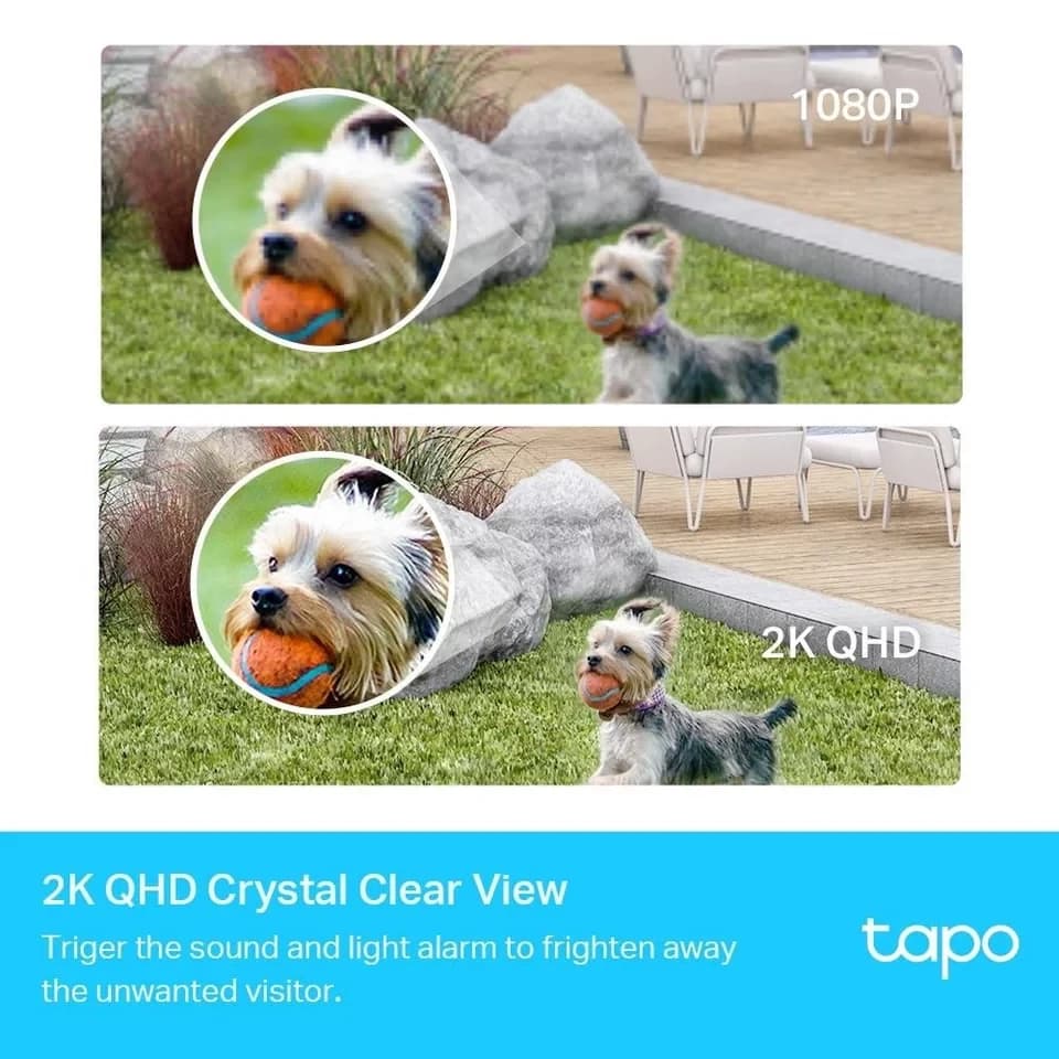 tp-link Überwachungskamera Tapo C420S2 Sicherheitskamerasystem mit 2 Kameras (Außenbereich, Innenbereich, mit 2 Kameras 2K QHD 1080p mit KI-Erkennung) - Thumbnail 3
