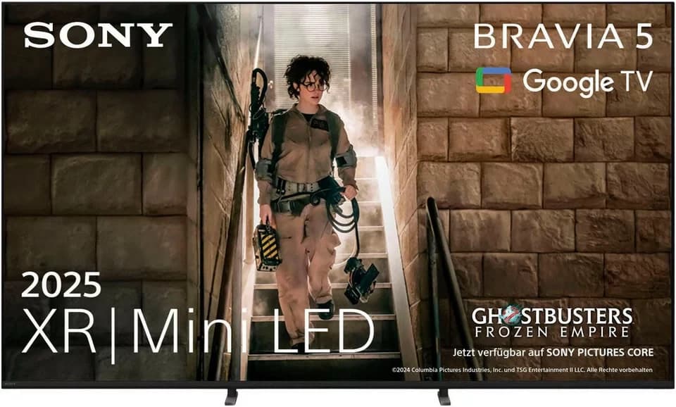Sony K-65XR5 65“ BRAVIA 5 Mini-LED-Fernseher (164 cm/65 Zoll, 4K Ultra HD, Android TV, Smart-TV, Google TV, AI XR-Proz., Multi-Audio, Dolby Vision/Atmos, IMAX, Google/Apple Cast)