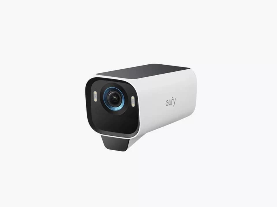eufy Security Überwachungskamera S3 Pro Kamera-Set, 4K Kabellose Solar-Überwachungskamera Außen (Außenbereich, 1-tlg., 4K-Auflösung, verbesserte Farb-Nachtsicht, SolarPlus 2.0)
