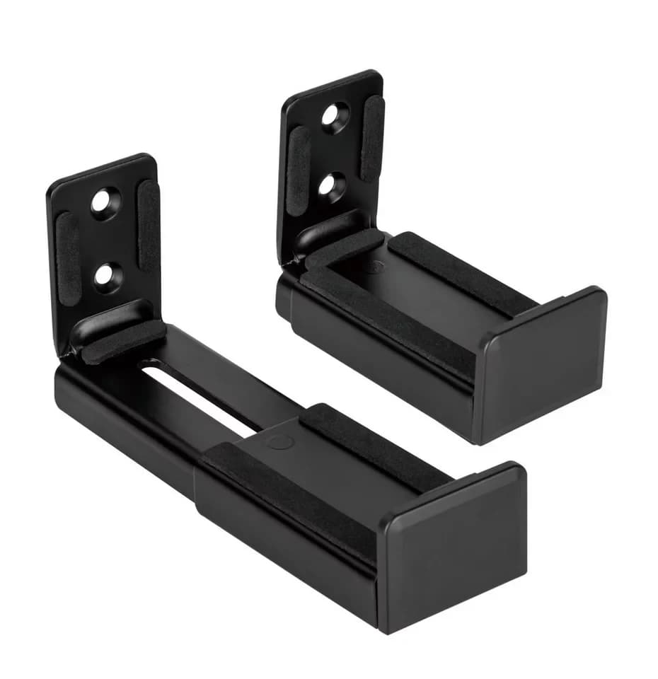 RICOO Soundbar-Halterung Soundbar Lautsprecher Wandhalterung verstellbar LH067, (2 Stk. Universelle Wandhalterungen, 2-tlg., 2x Verstellbare Lautsprecherhalterungen, Wandhalterung für Soundbar oder Lautsprecher, 10,2x7,8x7,2 cm)