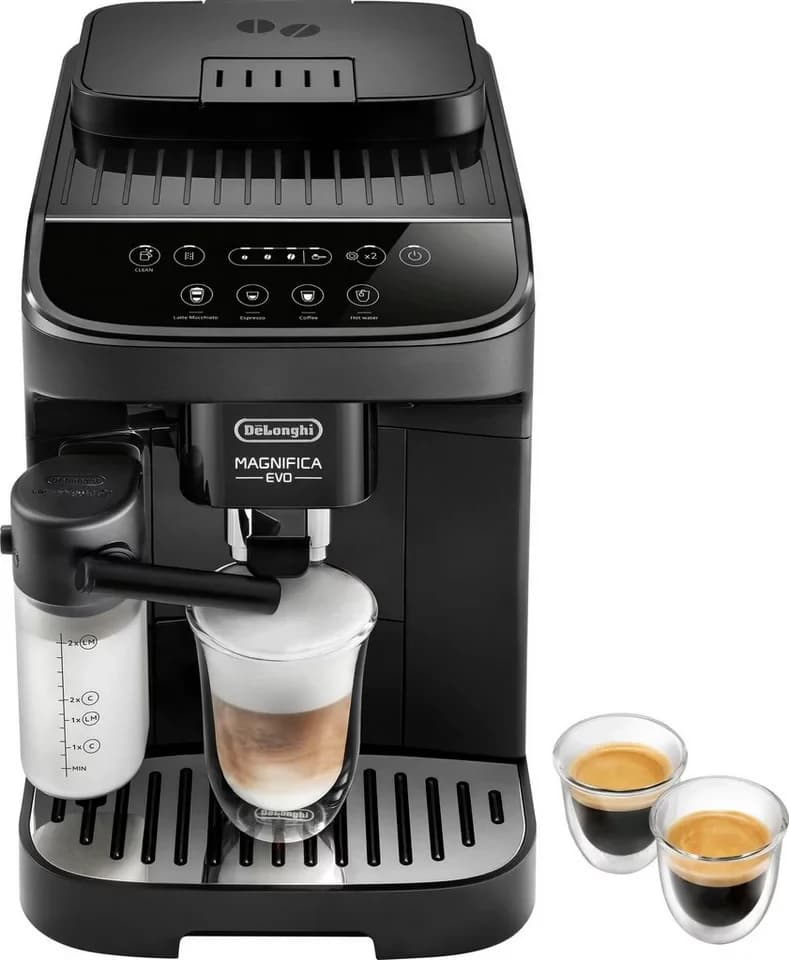 De'Longhi Kaffeevollautomat Magnifica Evo ECAM290.51.B - Espresso, Kaffee, Latte Macchiato und Tee, LatteCrema Milchsystem, My-Funktion, automatische Reinigung