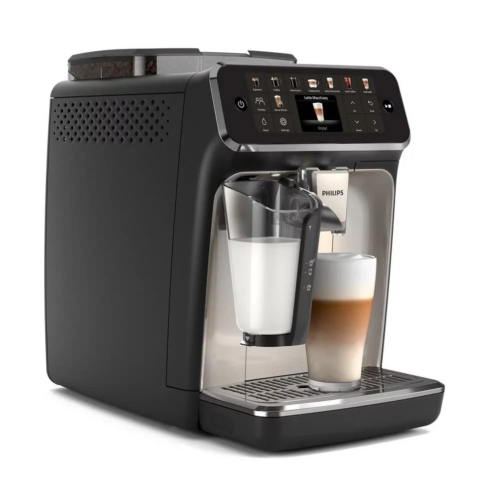 Philips Kaffeevollautomat EP5547/90 5500 Series, 20 Kaffeespezialitäten (heiß oder eisgekühlt), LatteGo-Milchsystem, SilentBrew Technologie